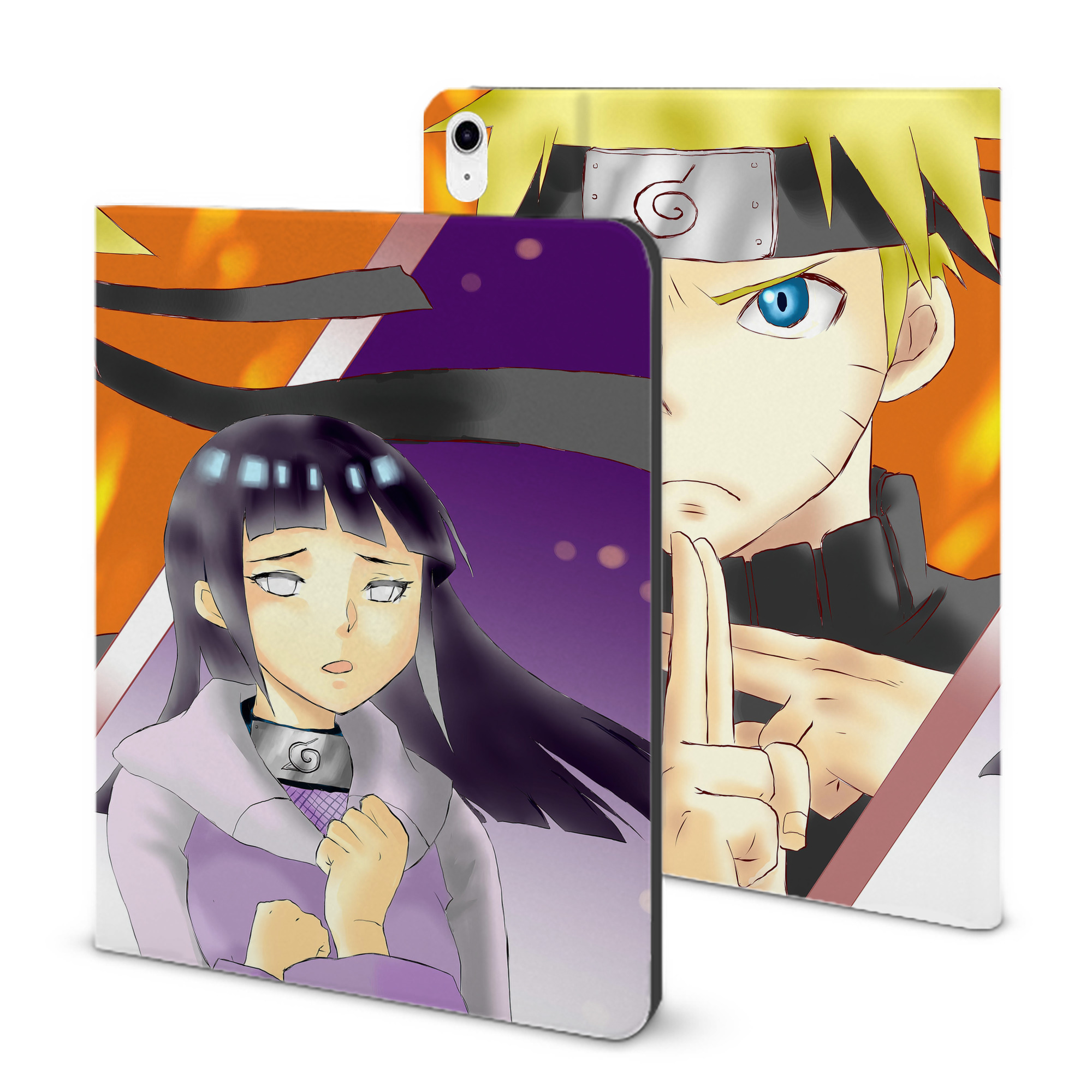 （画像用） NARUTO -ナルト- NARUTO -ナルト- 疾風伝 IPad ケース ブック型 PUレザー TPU 耐衝撃 軽量 薄型 ペン収納なし 全面保護 IPad 各モデル対応